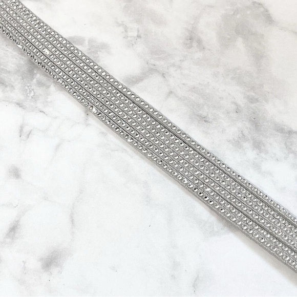 Authentic Swarovski Slake Light Gray Wrap Bracelet ( choker ). RETIRED. BNIB. - Picture 9 of 13